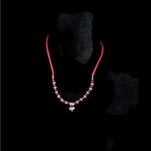 Elegant Red Beaded Necklace